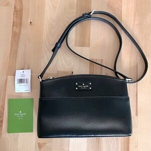 Kate Spade Grove Street Millie Leather Shoulder Handbag Crossbody Black New